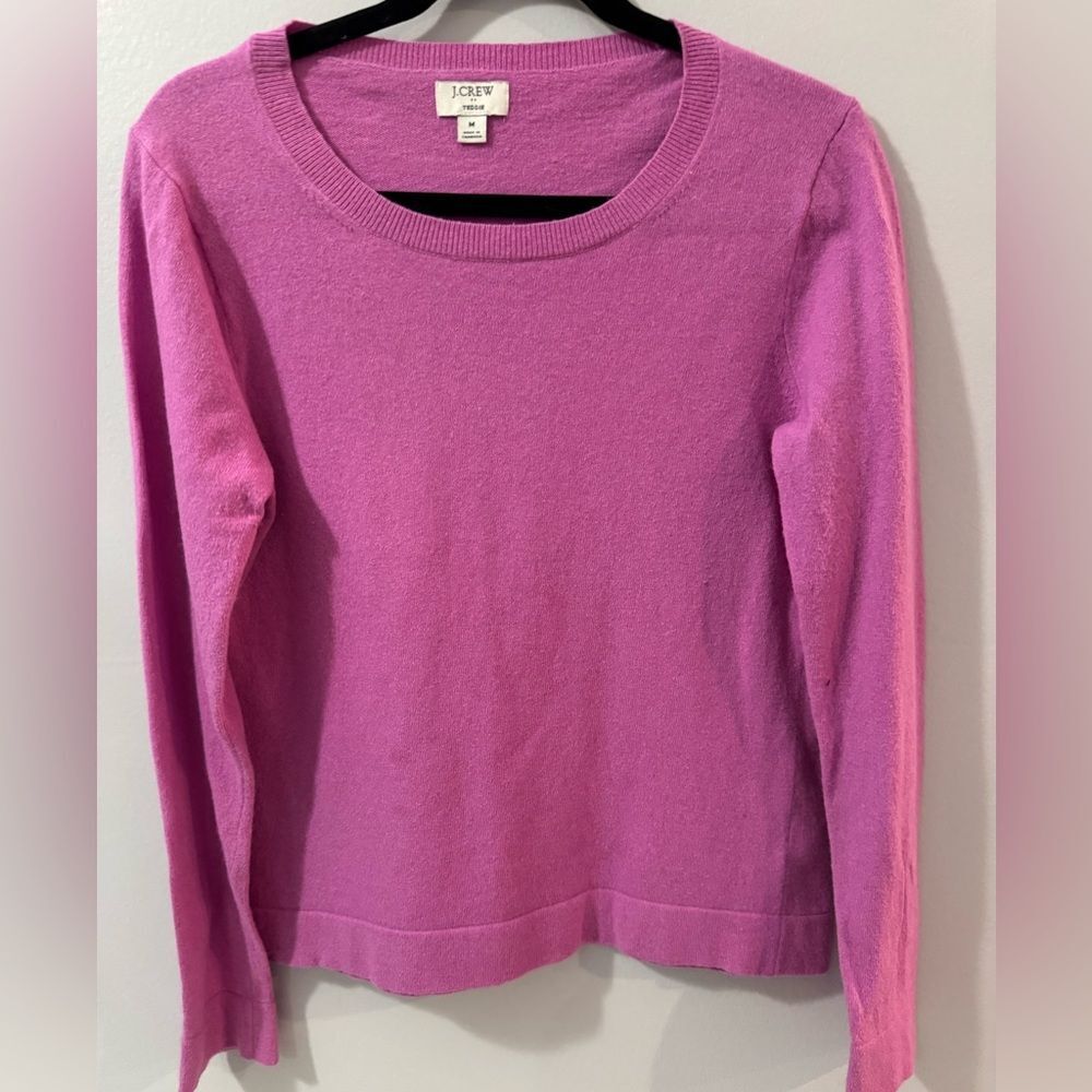 J. Crew Women's Merino Wool Blend Cotton Teddie sweater M